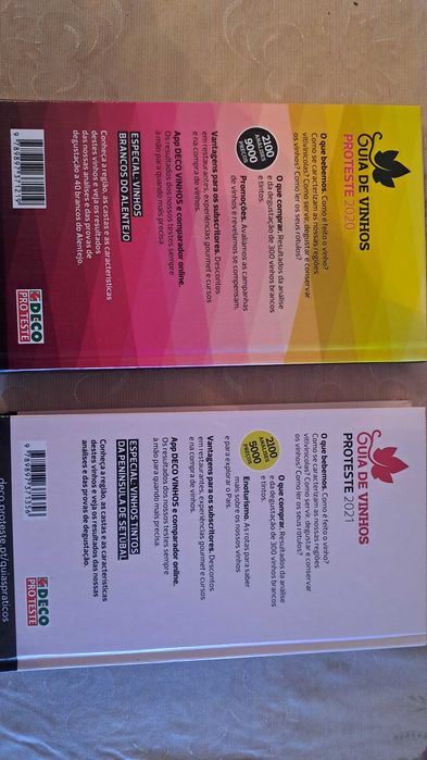 Livro de Vinhos da Proteste 2020 e 2021. Novos.