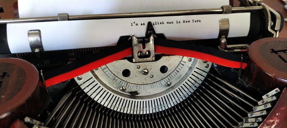 Máquina de escrever underwood portable 1930's