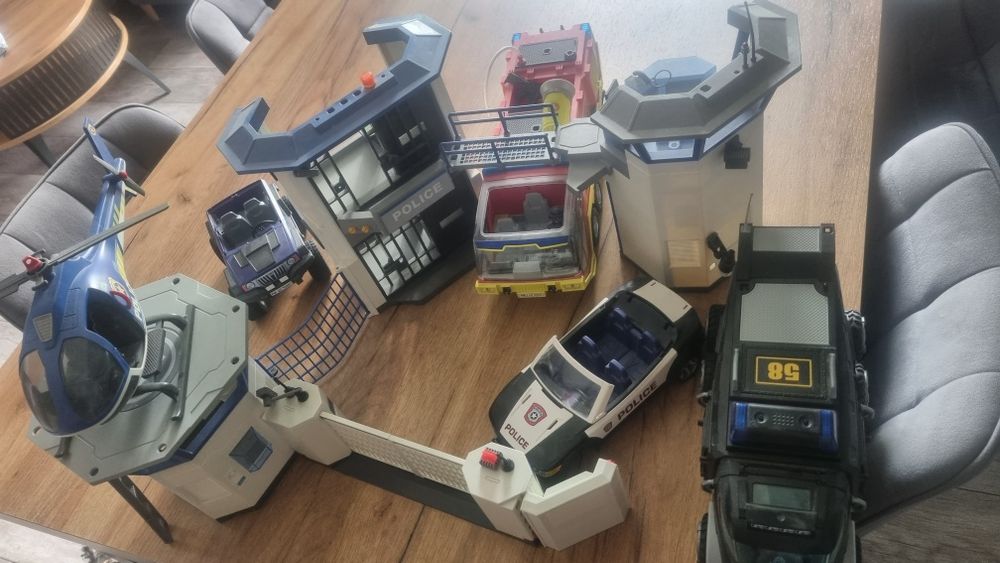 Playmobil Policja komisariat straż pożarna