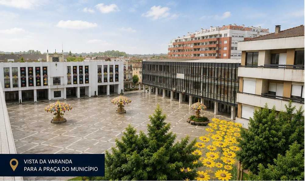 T3 com 156,8 m² na Praça do Município | Elevador + Lugar de Garagem