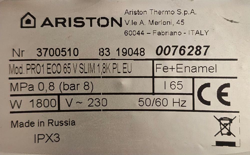 Bojler elektryczny Ariston