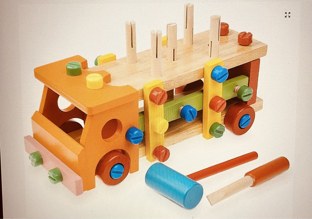 Boxiki zestaw narzędzi dla dzieci pomarańczowy pojazd