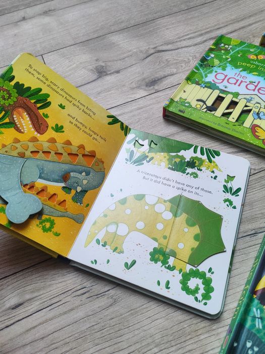 8 książeczek z serii peep inside usborne