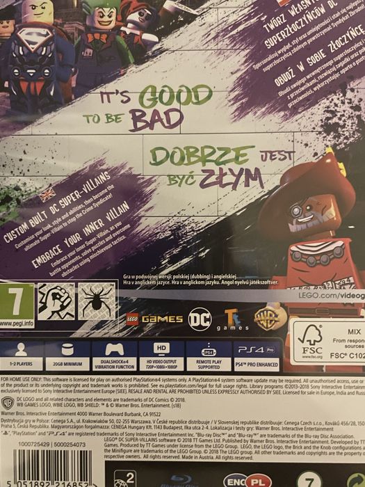 Gra LEGO DC Super Złoczyncy PS4/PS5