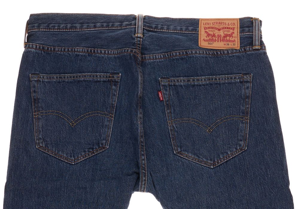 Spodnie Levis 501 W36 L32 Męskie Straight Classic Blue Regular