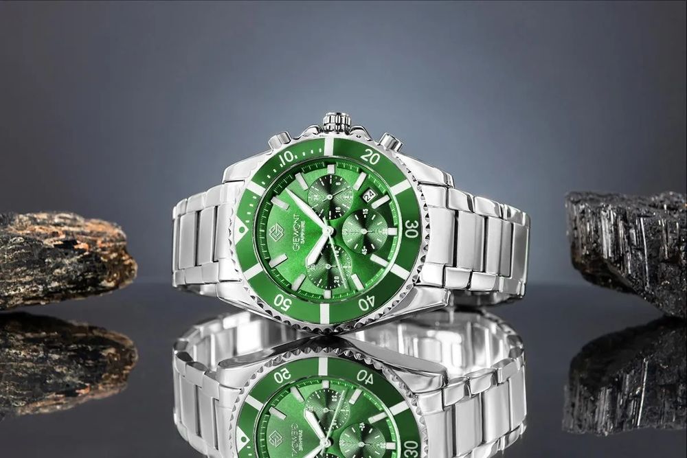 zegarek męski giewont chronograph sapphire elegancki