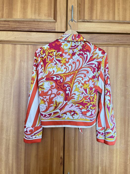 Blusa de manga comprida estampada