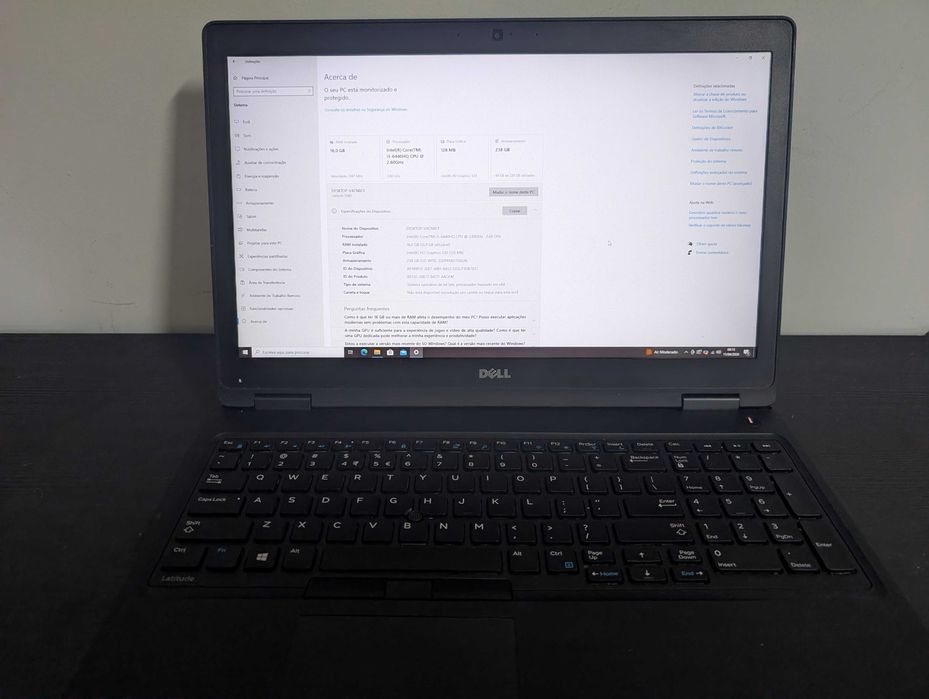 Portátil Dell Latitude 5580 I5 16GB RAM SSD #1