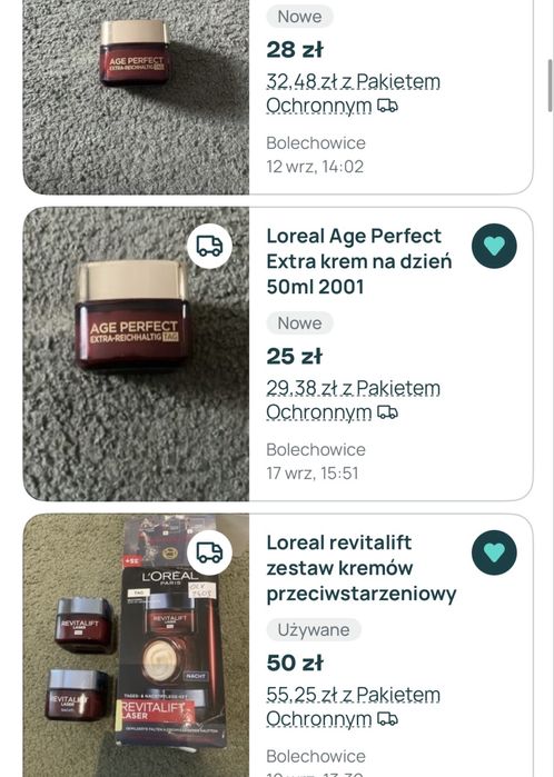 Zestaw kremów Loreal