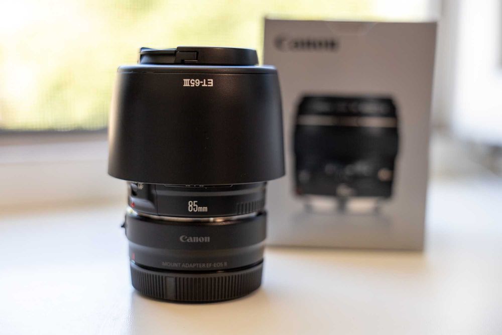 Canon EF 85mm f/1.8 USM + оригінальний адаптер EF-EOS R