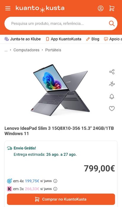 Lenovo IdeaPad Slim 3 - Snapdragon X - 24GB - 1TB