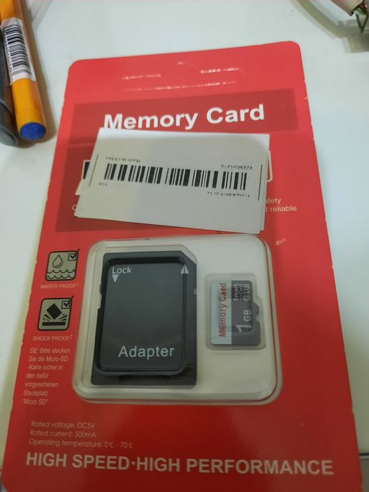 karta SD 1GB z adapterem