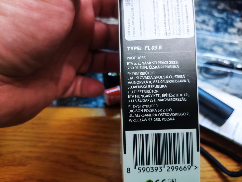 Ліхтарик ручний GoGen FL03 black фонарик металевий акумуляторний