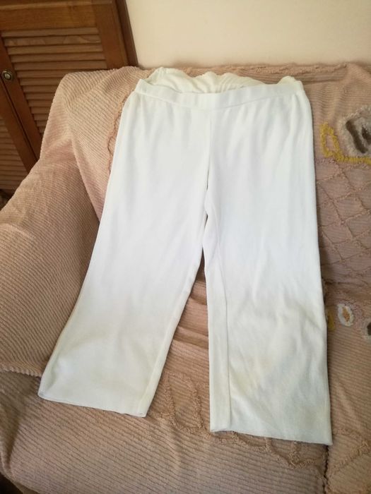 Calças de grávida brancas da Prenatal