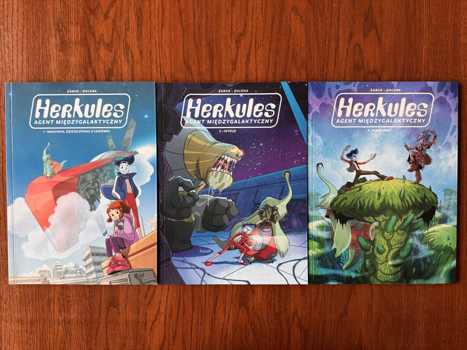 Kompletna seria komiksów Herkules agent międzygalaktyczny (3 tomy)