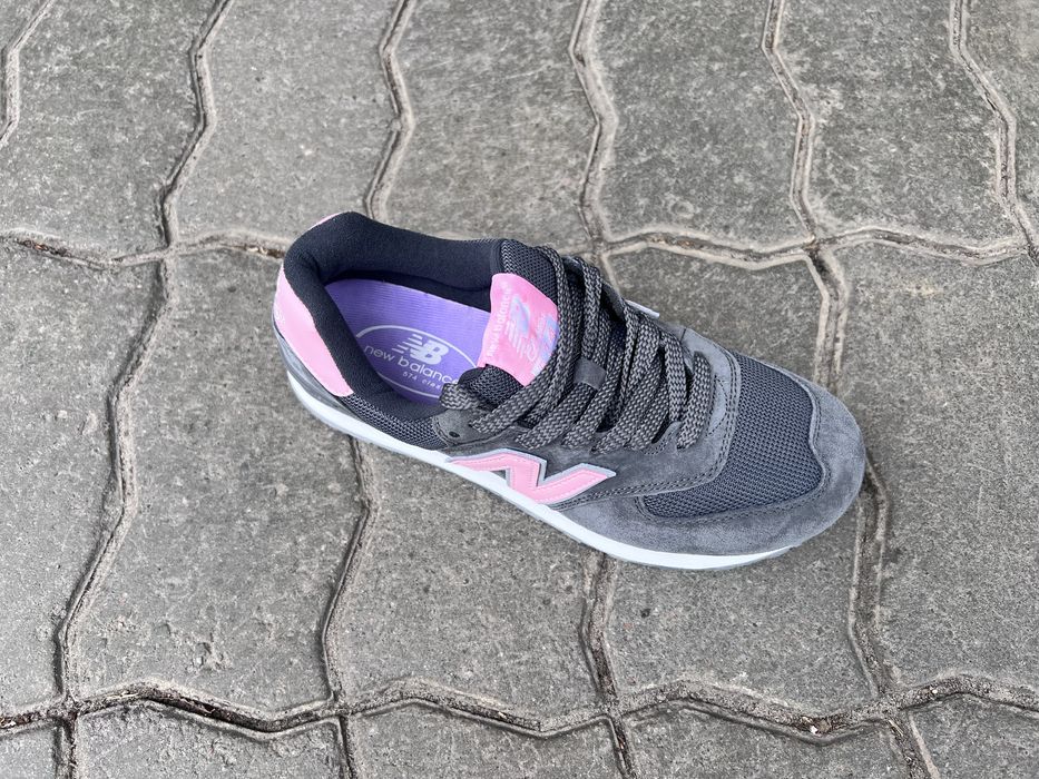 Жіночі New Balance 574 grey-pink, сіро-рожеві