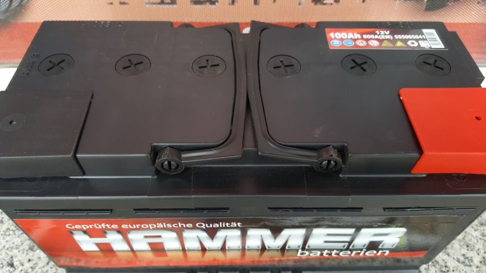Nowy Akumulator HAMMER 100AH P+ 800EN Jawor
