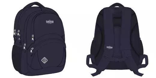 Plecak 4-komorowy St. Navy Blue Vintage. St. Majewski
