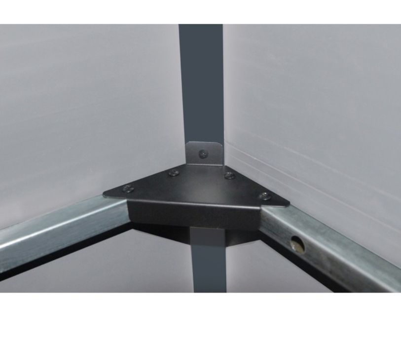 Abrigo de jardim em resina cinzento 11m² + kit de fundação