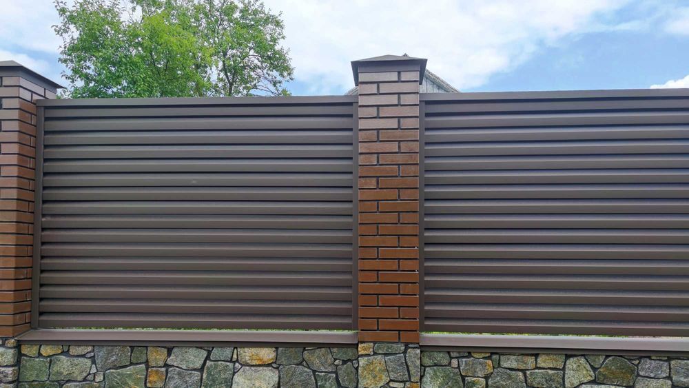 Паркан Жалюзі Металевий Забор Ранчо