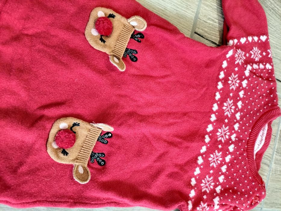 Сукня червона, плаття, платье новорічне, новогоднее, 1рік, 80 см