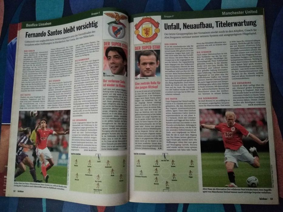 Revista Kicker (Sportmagazin) Champions League 2006/07 UEFA Cup Guide