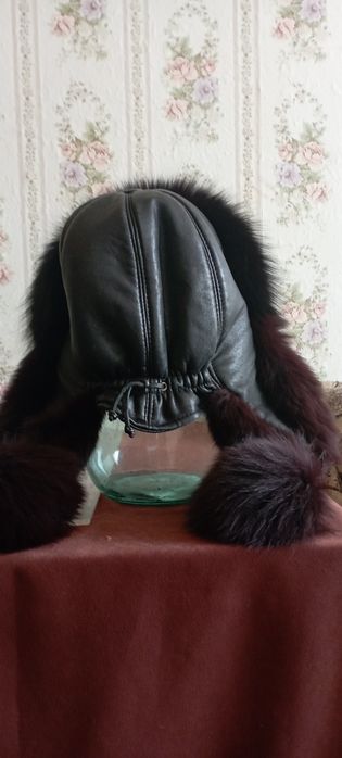 Шапка ушанка меховая