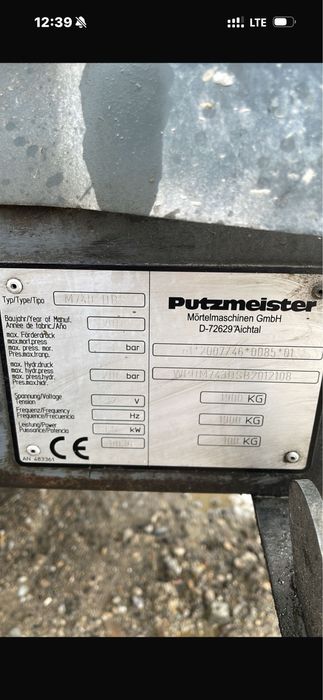 Putzmaister m 740 DBS    2011