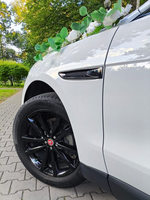 Jaguar F-Pace do ślubu. Auto z kierowcą.