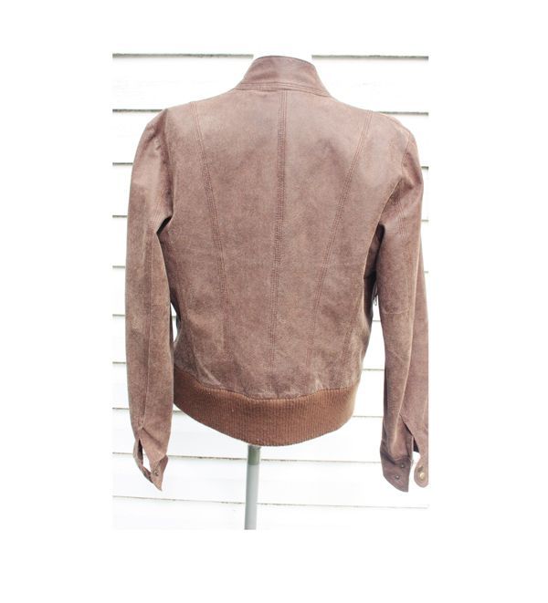 Kurtka Mango skora naturalna ocieplana