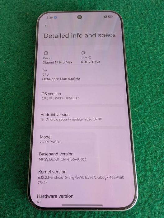Xiaomi 17 Pro Max 16/512GB Zielony - Snapdragon 8 Elite Gen 5 + 3 etui