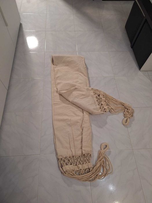 Rede creme em linho com bordado - Nova