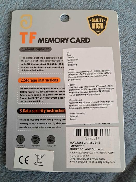 Karta pamięci microSD micro SD 128 GB Ultra Speed microSDXC