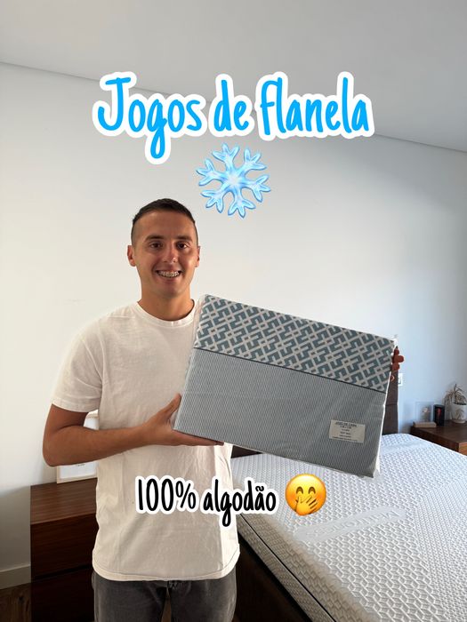 Lençois de casal de flanela