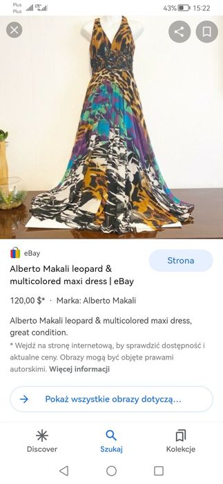 Alberto Makali długa sukienka maxi kolorowa S