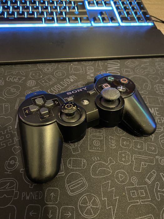 PS3 Fat 80gb + comando + cabos + jogo (ler descrição)64585871948547122