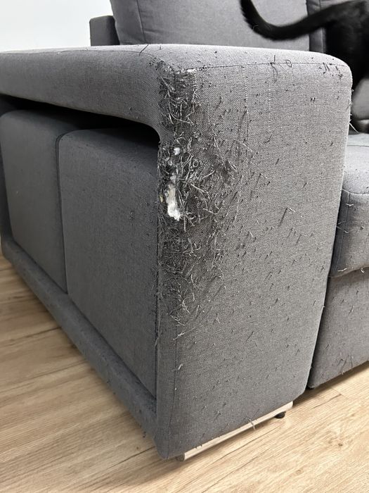 Doação Sofá com chaise e arrumação