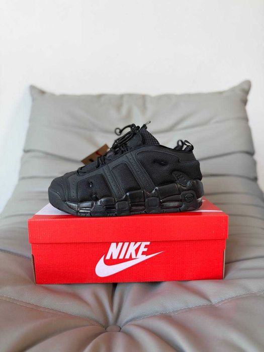 Кросівки Nike Air More Uptempo Low Black / кроси Найк Аір Аптемпо