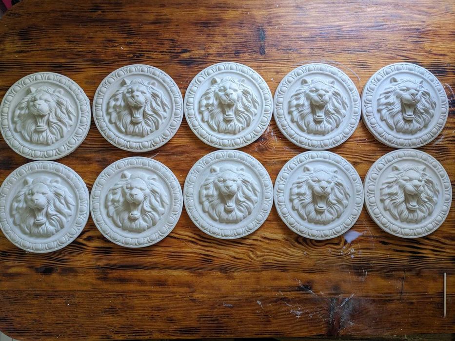 Накладка ,,Лев,,- 19см, гипс