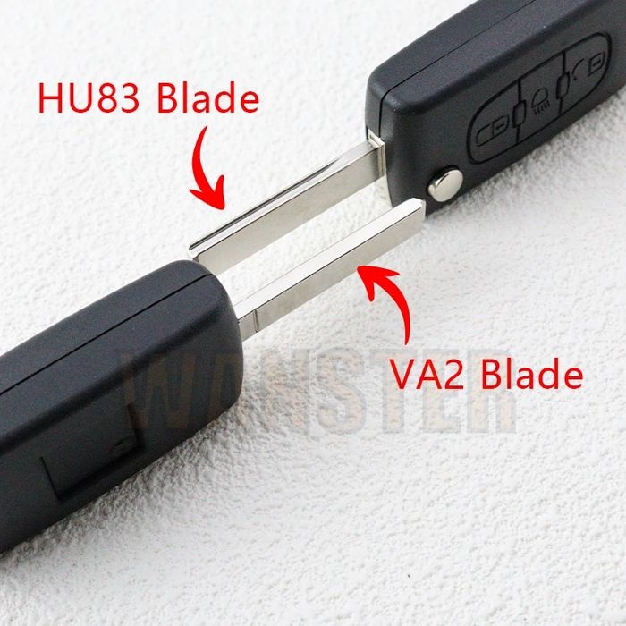 Carcaça capa chave Peugeot/Citroen 2/3 botões (Novo) com Logótipo64552630756993122