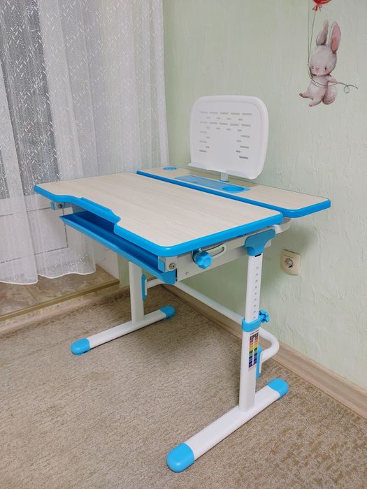 Растущая парта, стол для школьника, парта трансформер, письменный стол