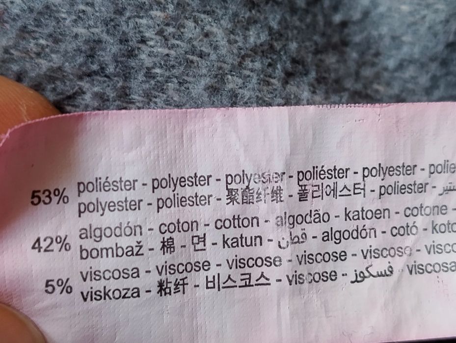 Męski, szary sweter z zapinanym kołnierzem, półgolfem Zara r. L