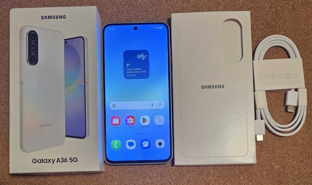Samsung Galaxy A36 5G SM-A366 B/DS 6GB/128GB Biały Nowy Gwarancja