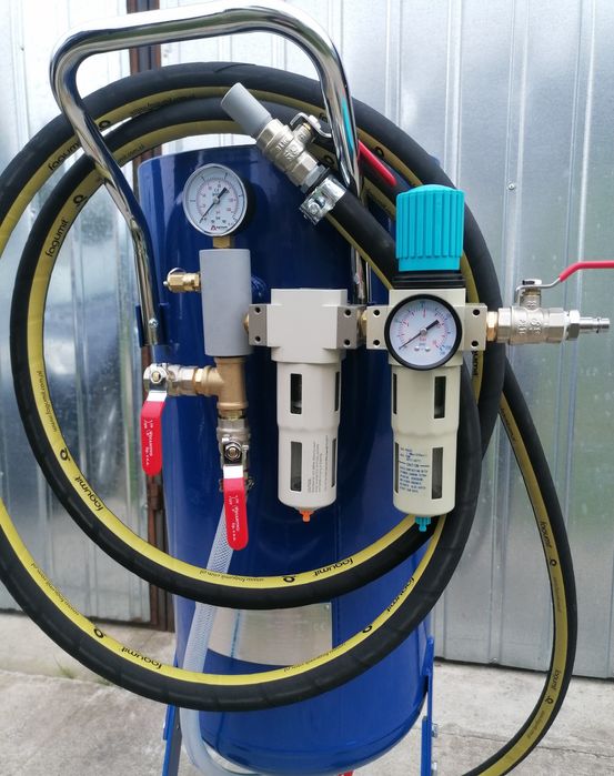 Kabina do piaskowania piaskarka kabinowa piaskowanie dysza