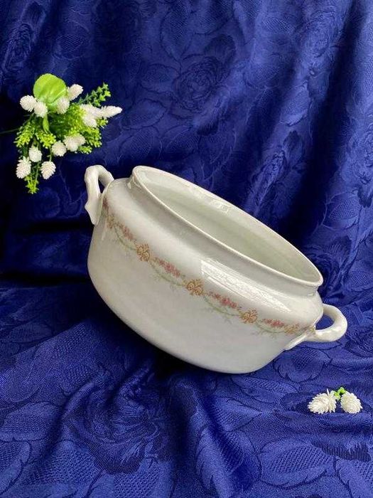 Завод братьев Корниловых! 1884-1917 супница фарфор деколь антикварная