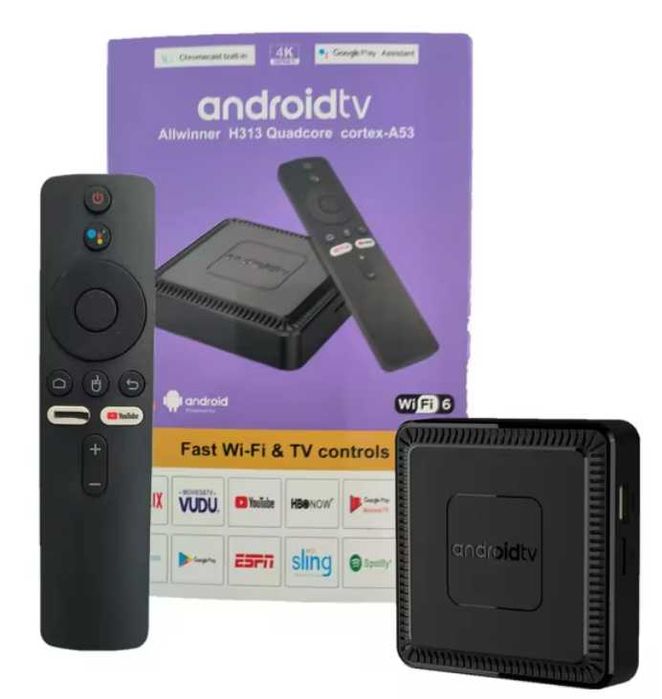 TV Box Android14 Allwinner H313 8G+128GB – Completa e Pronta para Usar
