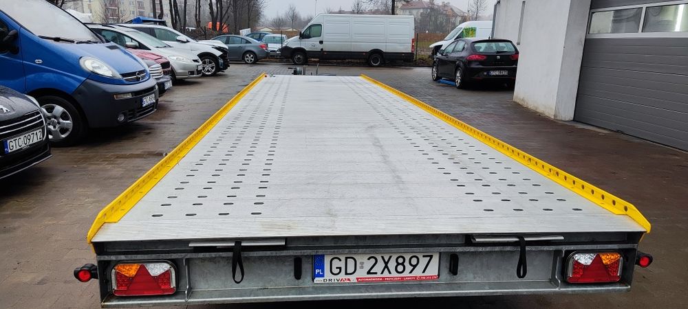Wynajem platforma płaska przyczepa laweta 8.5 m Starogard, Gdańsk ,