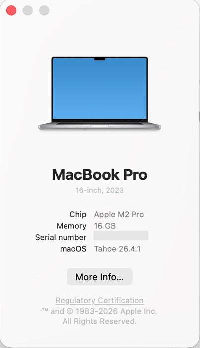 Apple Macbook M2 Pro - 16 polegadas - 16GB - 512GB - US