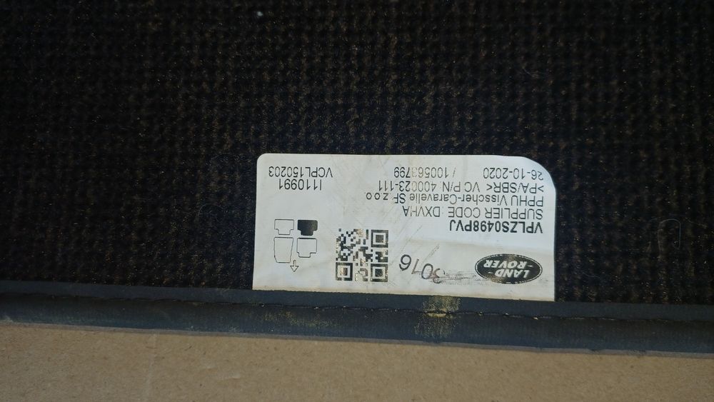 Dywaniki samochodowe welurowe land rover evoque ll L551