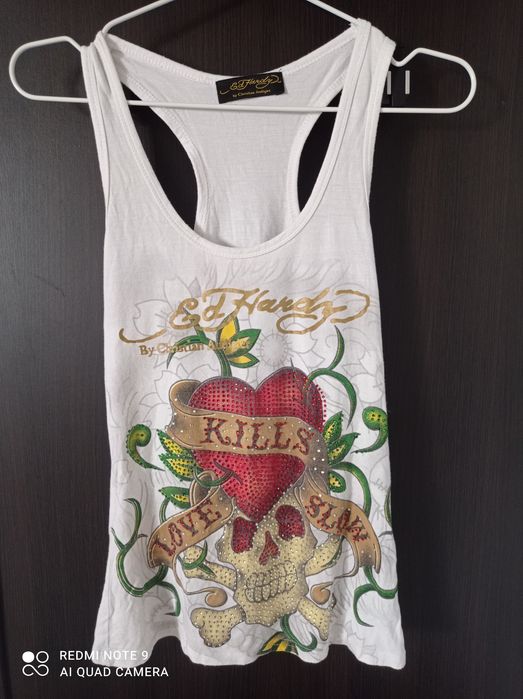 Ed Hardy top podkoszulek damski rozm. XS/S